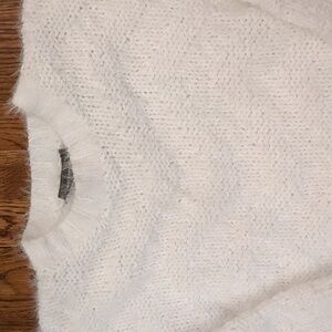 Anthropologie 4S13NNA White Knit Sweater